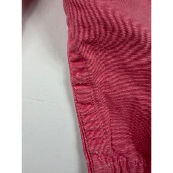 Carhartt Girl Pink Overalls 24 Months Cotton Embroidered Veggie Detail - Picture 7 of 9